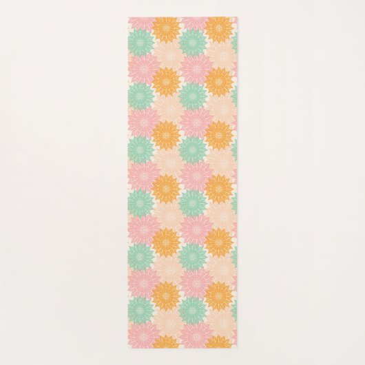 Multi gekleurd Mandala illustratiepatroon Yogamat (Achterkant)