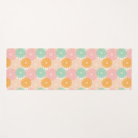 Multi gekleurd Mandala illustratiepatroon Yogamat (Voorkant (horizontaal))