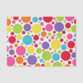 Multi gekleurd polka dot tissue papier (Voorkant)
