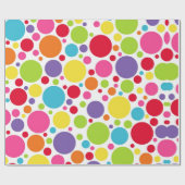 Multi gekleurd Polka Dot Wrapping Papier (Vlak)