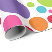Multi gekleurd Polka Dot Wrapping Papier (Rol Hoek)