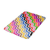 Multi gekleurd Zigzag Chevron Patroon Ontwerp Badmat (Gekanteld)