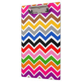Multi gekleurd Zigzag Chevron Patroon Ontwerp Klembord (Links)