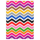 Multi gekleurd Zigzag Chevron Patroon Ontwerp Klembord (Achterkant)