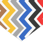 Multi gekleurd Zigzag Chevron Patroon Ontwerp Korte Tafelloper (Hoek)