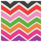 Multi gekleurd Zigzag Chevron Patroon Ontwerp Stof (Close Up)