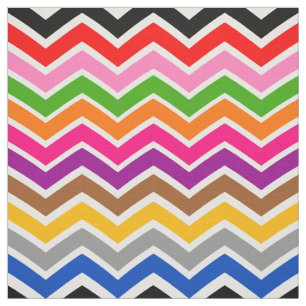 Multi gekleurd Zigzag Chevron Patroon Ontwerp Stof
