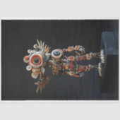 Multi gekleurde abstracte robot decoupage tissuepapier (Voorkant)