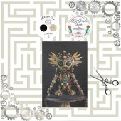 Multi gekleurde Afrikaanse robot decoupage Tissuepapier