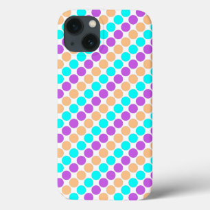 Multi gekleurde grote polka stippen retro jaren ze Case-Mate iPhone case