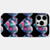 Multi gekleurde hartverf op hout Case-Mate iPhone case (Achterkant (horizontaal))