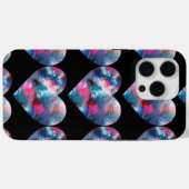 Multi gekleurde hartverf op hout Case-Mate iPhone case (Achterkant (horizontaal))