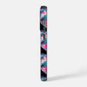 Multi gekleurde hartverf op hout iPhone hoesje (Linkerkant)