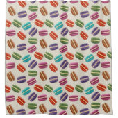 Multi gekleurde Macaroon gestileerde karamel kerst Douchegordijn (Voorkant)