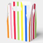 Multi gekleurde Snoepjes strepen Bedankdoosjes (Geopend)