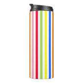Multi gekleurde Snoepjes strepen Thermosbeker (Geroteerd rechts)