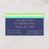 Multi gekleurde verfkwast en verf visitekaartje (Achterkant)