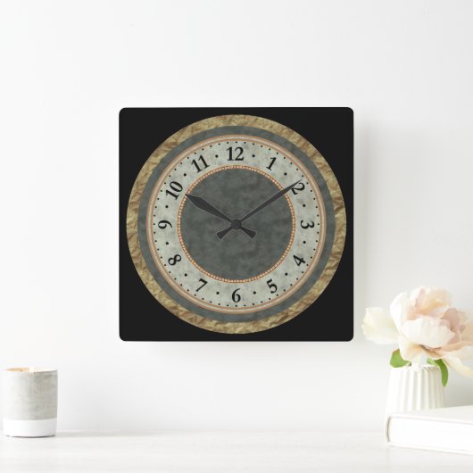 Multi gestructureerd vierkante klok (Huis)