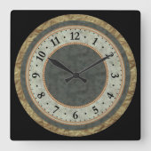 Multi gestructureerd vierkante klok (Voorkant)