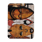 Multi Gezicht Tribal Photo Magnet Magneet (Verticaal)
