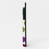 multi-glitter punt iPhone case (Achterkant/links)