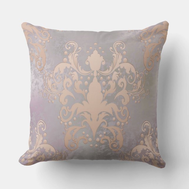 Multi-Gold/Paarse reversibele decoratieve piloot Kussen (Voorkant)