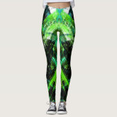 Multi-Grafische grunge Leggings (Voorkant)