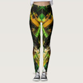 Multi-Grafische grunge Leggings (Voorkant)