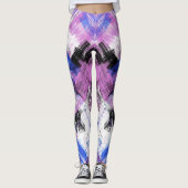 Multi-Grafische grunge Leggings (Voorkant)
