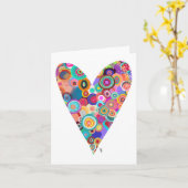 Multi-heart Wenskaart Kaart (Gele Bloem)