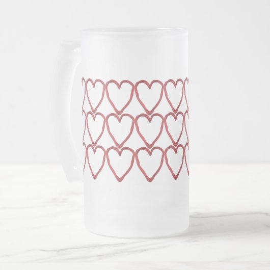 Multi-Heartstrings Matglas Bierpul (Voorkant links)