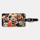  Multi Human Character Humor Party Bagagelabel (Voorkant horizontaal)