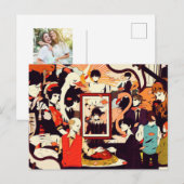 Multi Human Character Humor Party Feestdagenkaart (Voorkant / Achterkant)