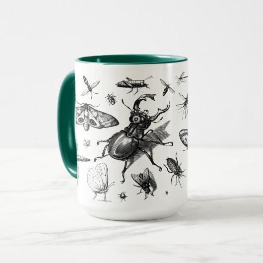 Multi Insect Sketch Mok (Voorkant links)