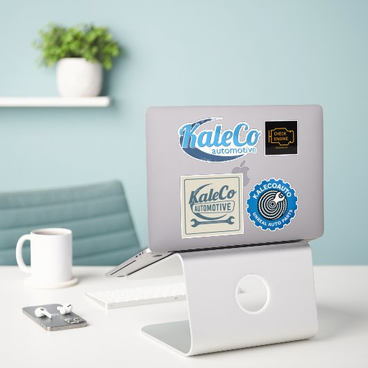 Multi KaleCoAuto-pakket Sticker (Laptop op bureau)