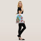 **“Multi-Kerstman Kerstpret - 3D-Cartoon Transpara Tote Bag (Op model)