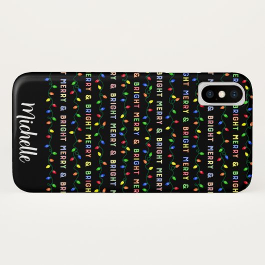 Multi-kerstverlichting Case-Mate iPhone Case (Achterkant (horizontaal))