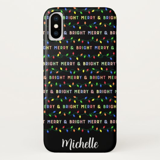 Multi-kerstverlichting Case-Mate iPhone Case (Achterkant)