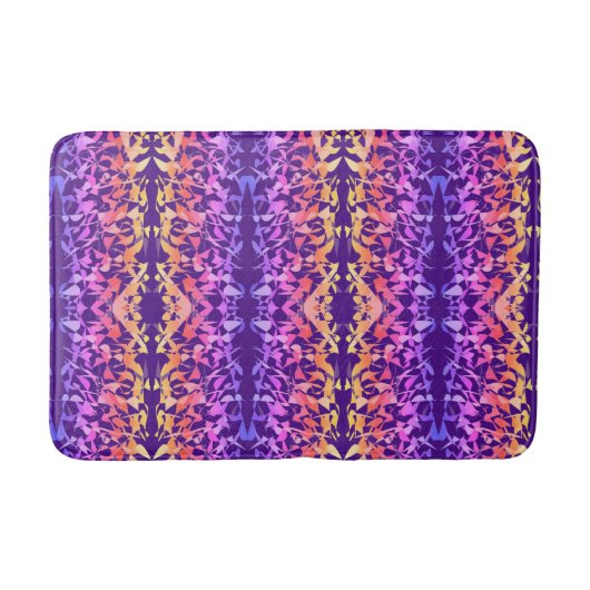Multi kleur Abstract Badmat (Voorkant)