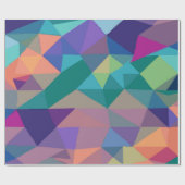 Multi-Kleur Abstract Driehoek Patroon – Modern Cadeaupapier (Vlak)