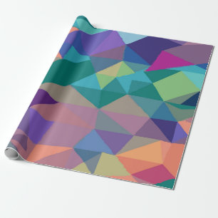 Multi-Kleur Abstract Driehoek Patroon – Modern Cadeaupapier