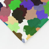 Multi-Kleur Abstract Patroon Fleece Deken (Hoek)