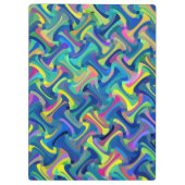 Multi-Kleur Abstract Patroon Klembord (Achterkant)