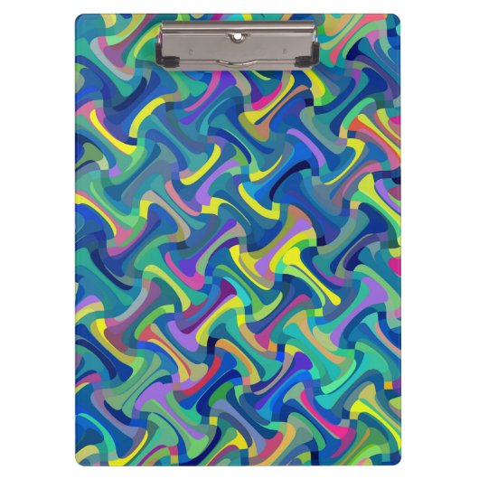 Multi-Kleur Abstract Patroon Klembord (Voorkant)