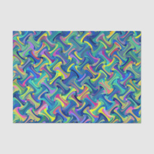 Multi-Kleur Abstract Patroon Tissuepapier