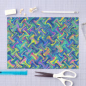 Multi-Kleur Abstract Patroon Tissuepapier (Craft)