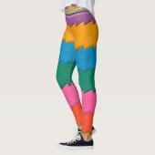 Multi-Kleur Abstracte Leggings (Links)