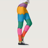 Multi-Kleur Abstracte Leggings (Rechts)