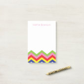 Multi Kleur Chevron Persoonlijk Post-It Notitieblo Post-it® Notes (Op bureau)