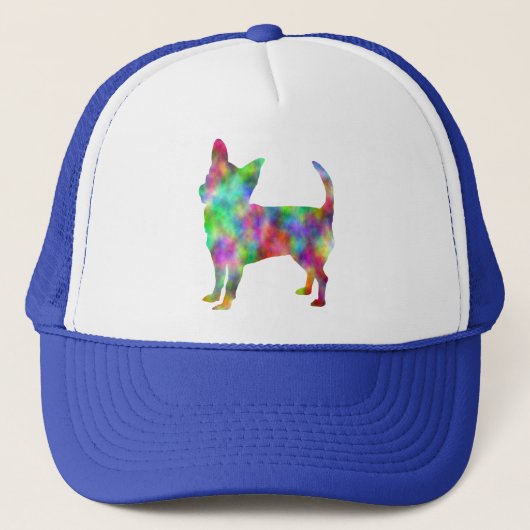 Multi Kleur Chihuahua Hoed Trucker Pet (Voorkant)